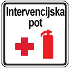 Simbol za intervencijsko pot.